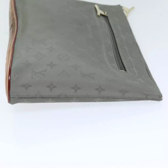 LOUIS VUITTON Monogram Titanium Pochette Cosmos Bag Gray M63240 LV Auth - Picture 11 of 16